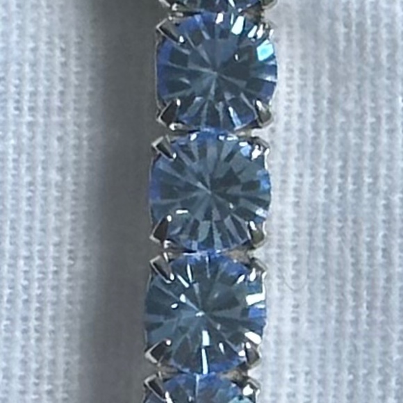 Danny Pollak Light Sapphire Swarovski Crystal Bobby Pin (#2) - approx. 2.5 in. - Picture 8 of 8
